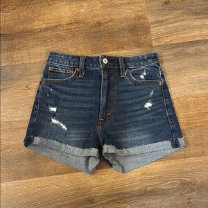 Abercrombie High Rise Denim Jean shorts 26/2